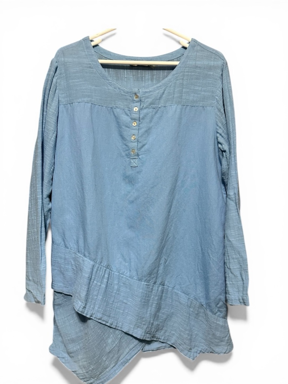 Soft Surroundings Linen Cotton Blend Flowy Top – Size L – Good Condition
